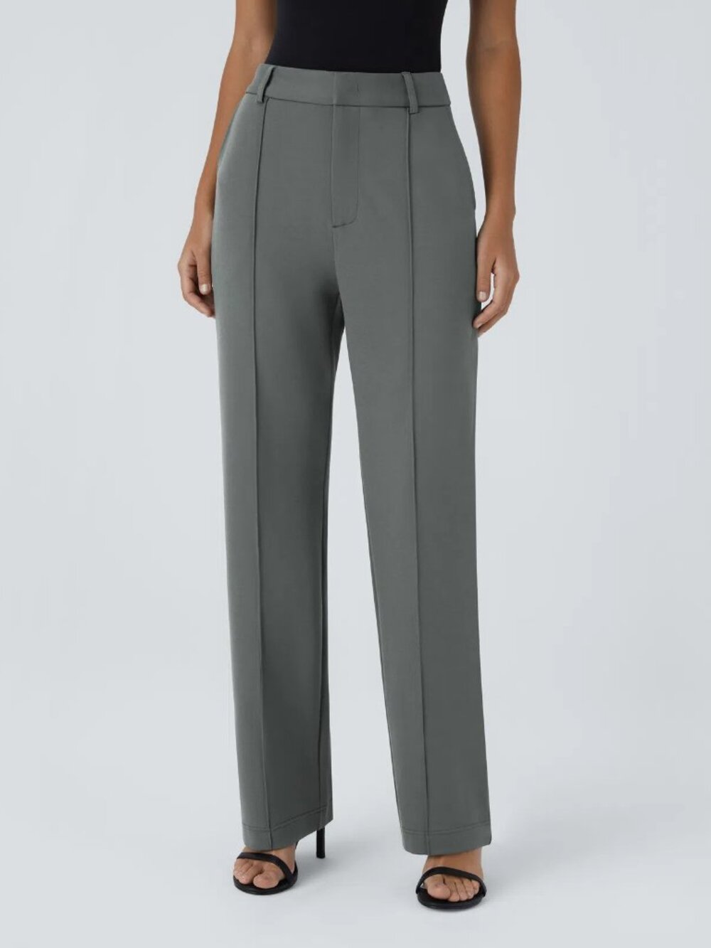 Halara Lg Sedona Sage Flex High Waisted Zipper Pocket Straight Leg Pants 50% off